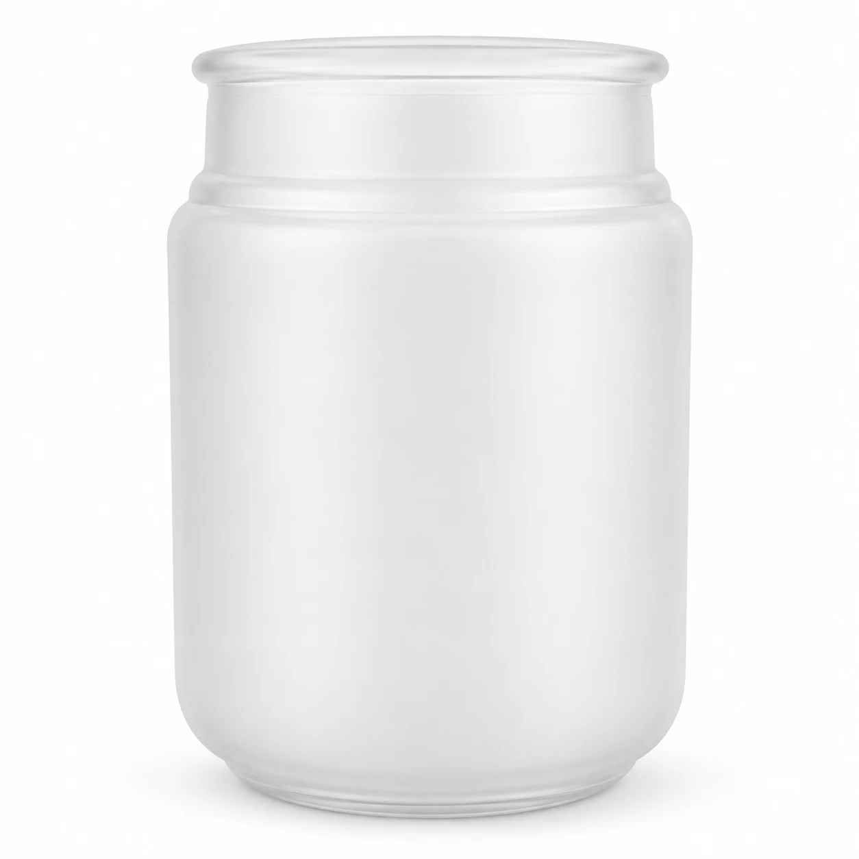 775ml Round Glass Candle Jar - VSS-CJ-042 — white