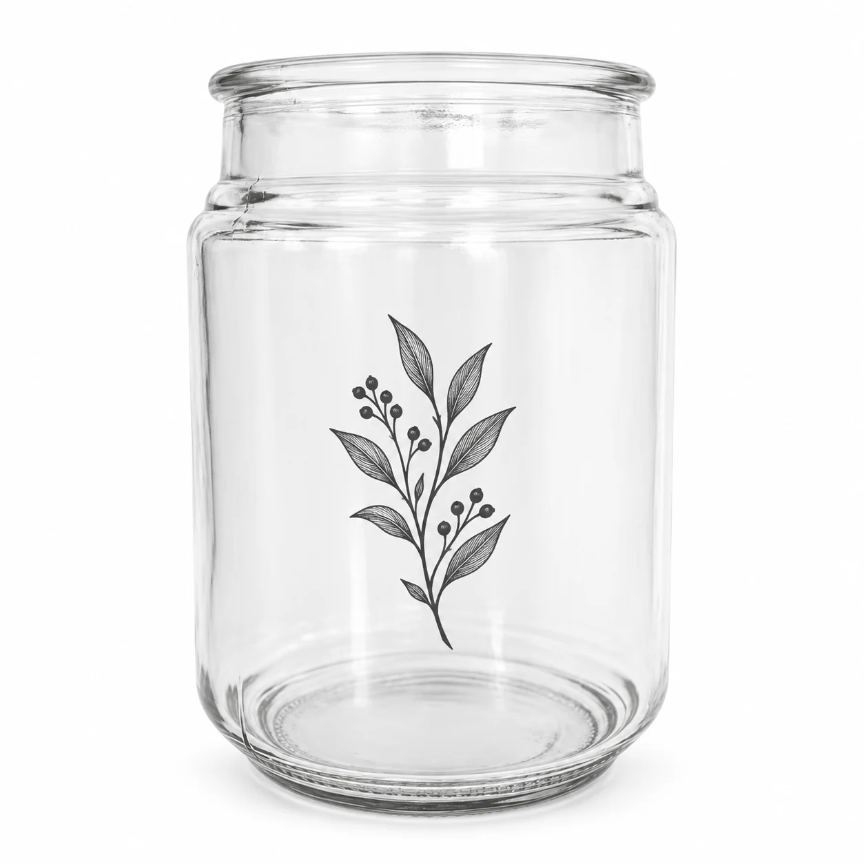 775ml Round Glass Candle Jar - VSS-CJ-042 — screen printing