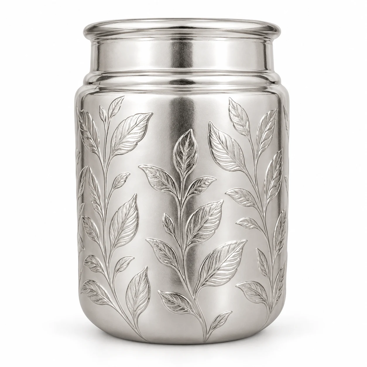 775ml Round Glass Candle Jar - VSS-CJ-042 — silver engraved