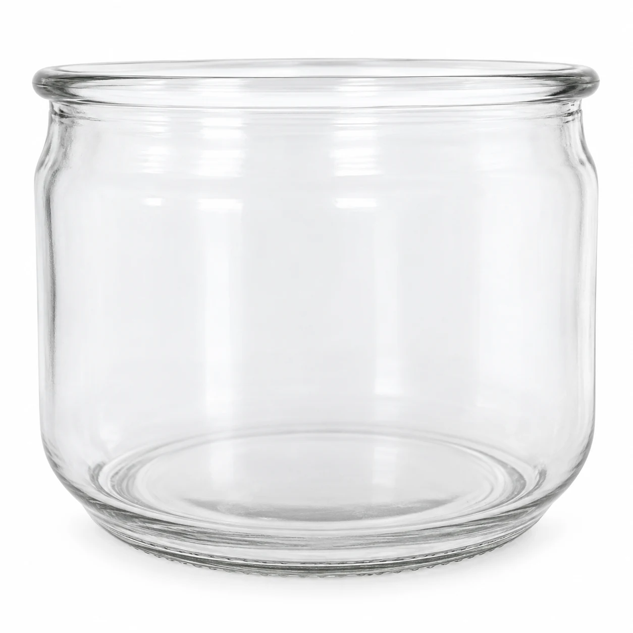750ml Round Glass Candle Jar - VSS-CJ-043 — clear