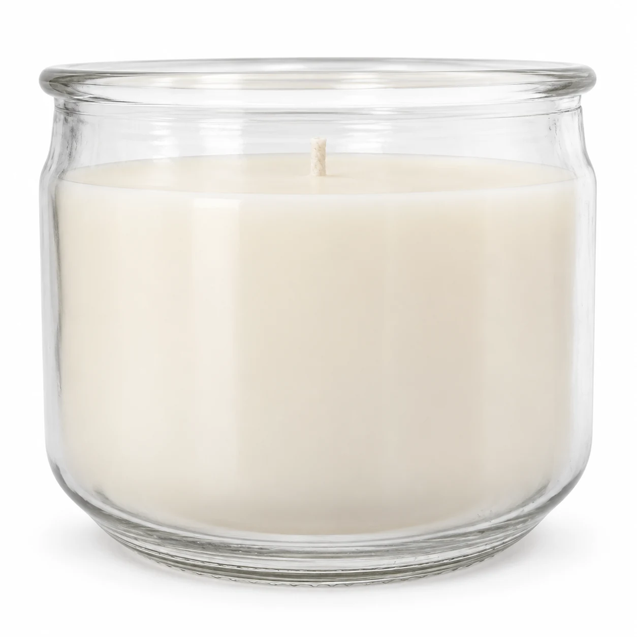 750ml Round Glass Candle Jar - VSS-CJ-043 — clear wax