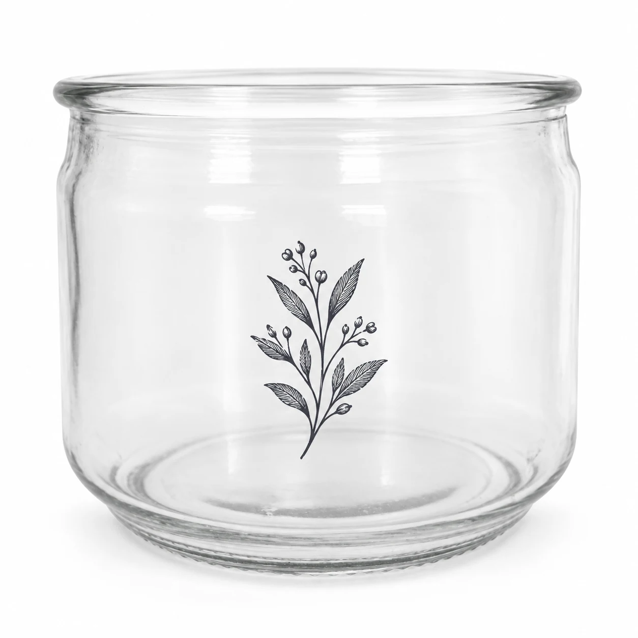750ml Round Glass Candle Jar - VSS-CJ-043 — screen printing