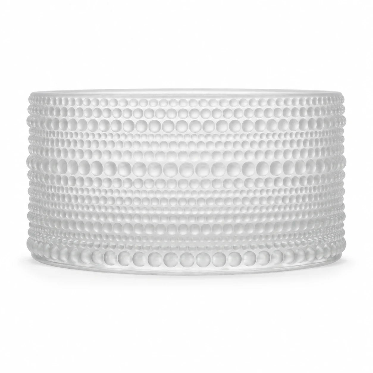 1050ml Beaded Glass Candle Jar (VSS-CJ-046) — frosted