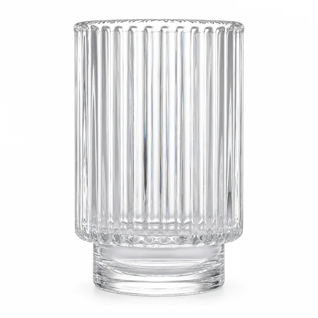 450ml Fluted Pedestal Glass Candle Jar - VSS-CJ-054 — clear