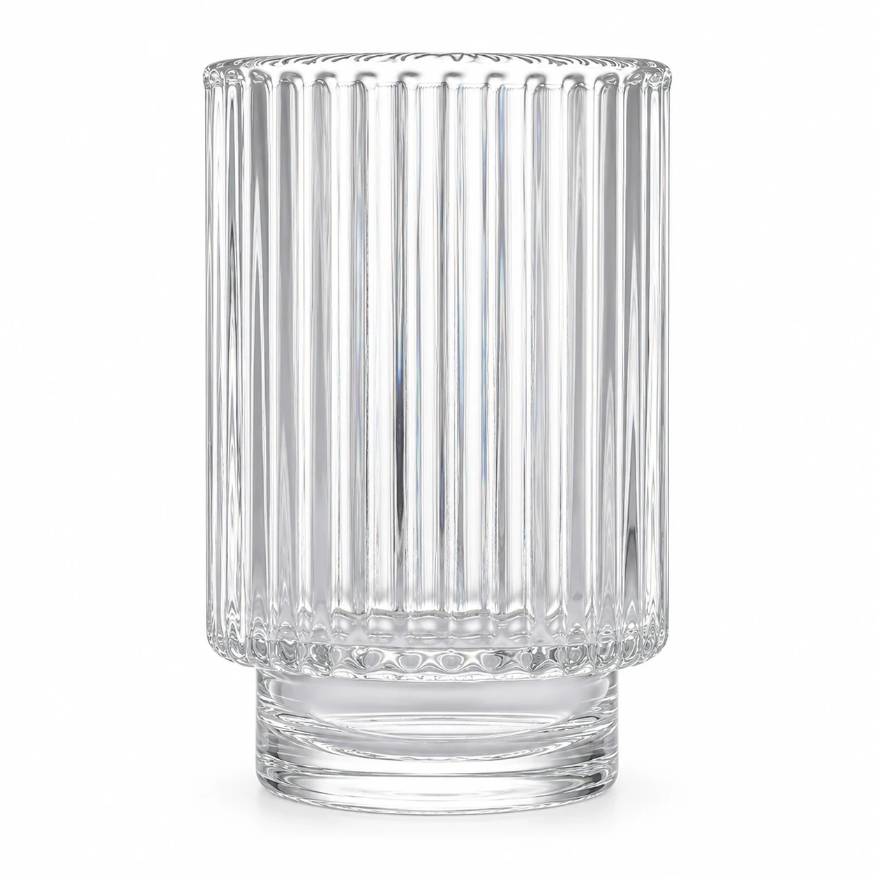 450ml Fluted Pedestal Glass Candle Jar - VSS-CJ-054 — clear