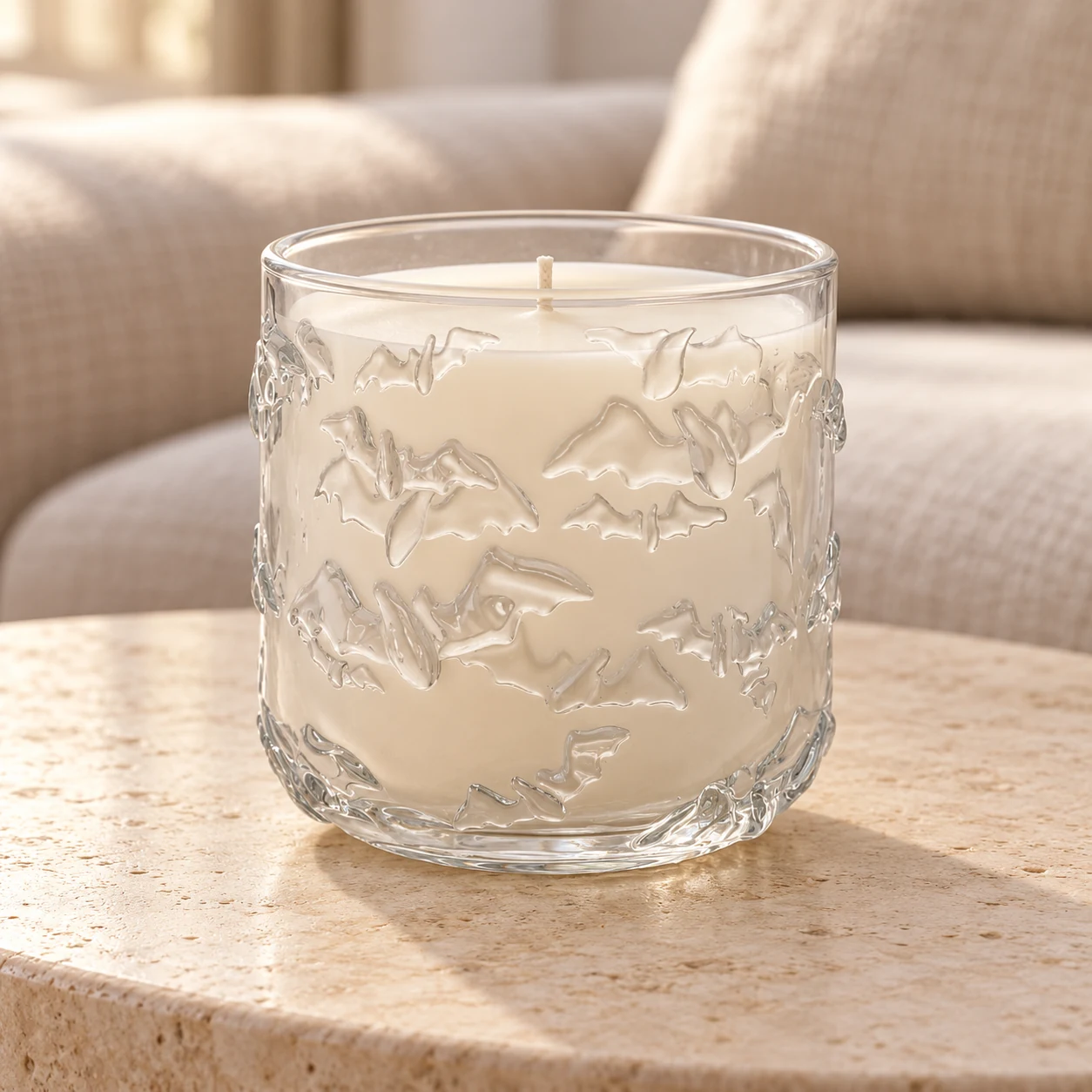 520ml Bat-Pattern Glass Candle Jar - VSS-CJ-071 — lifestyle 01