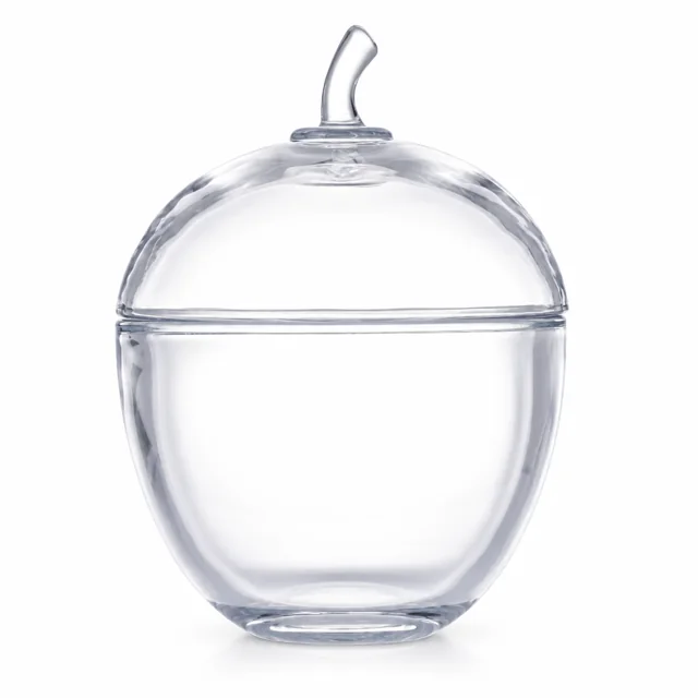 360ml Acorn-Shaped Glass Candle Jar with Lid - VSS-CJ-075 — clear