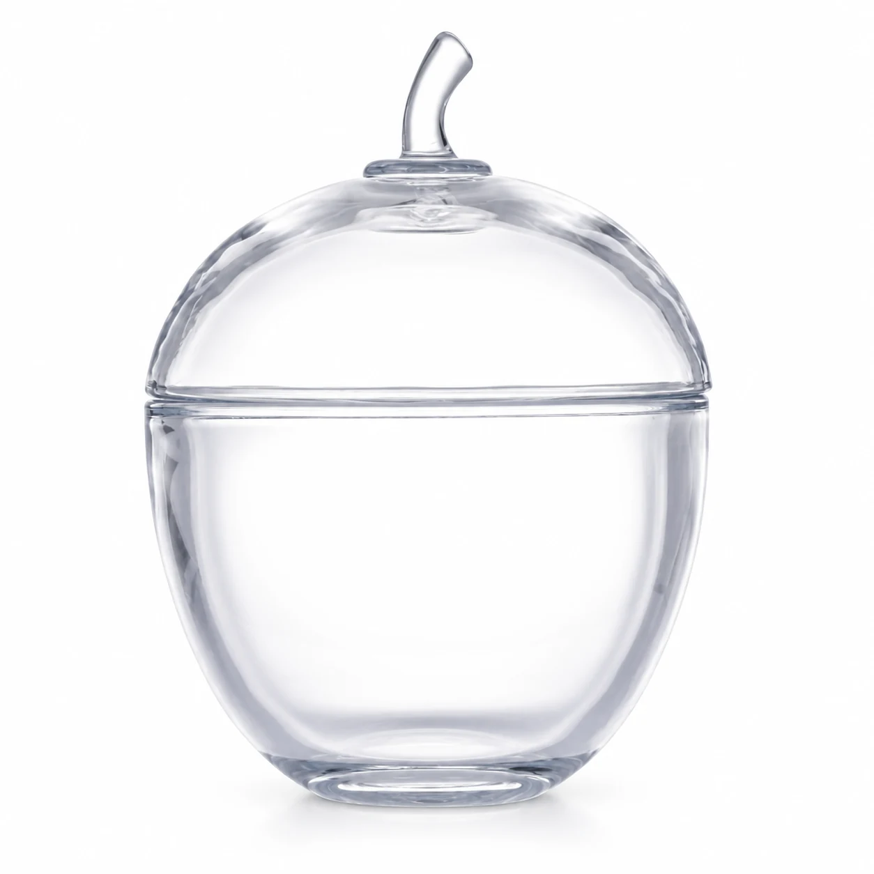 360ml Acorn-Shaped Glass Candle Jar with Lid - VSS-CJ-075 — clear
