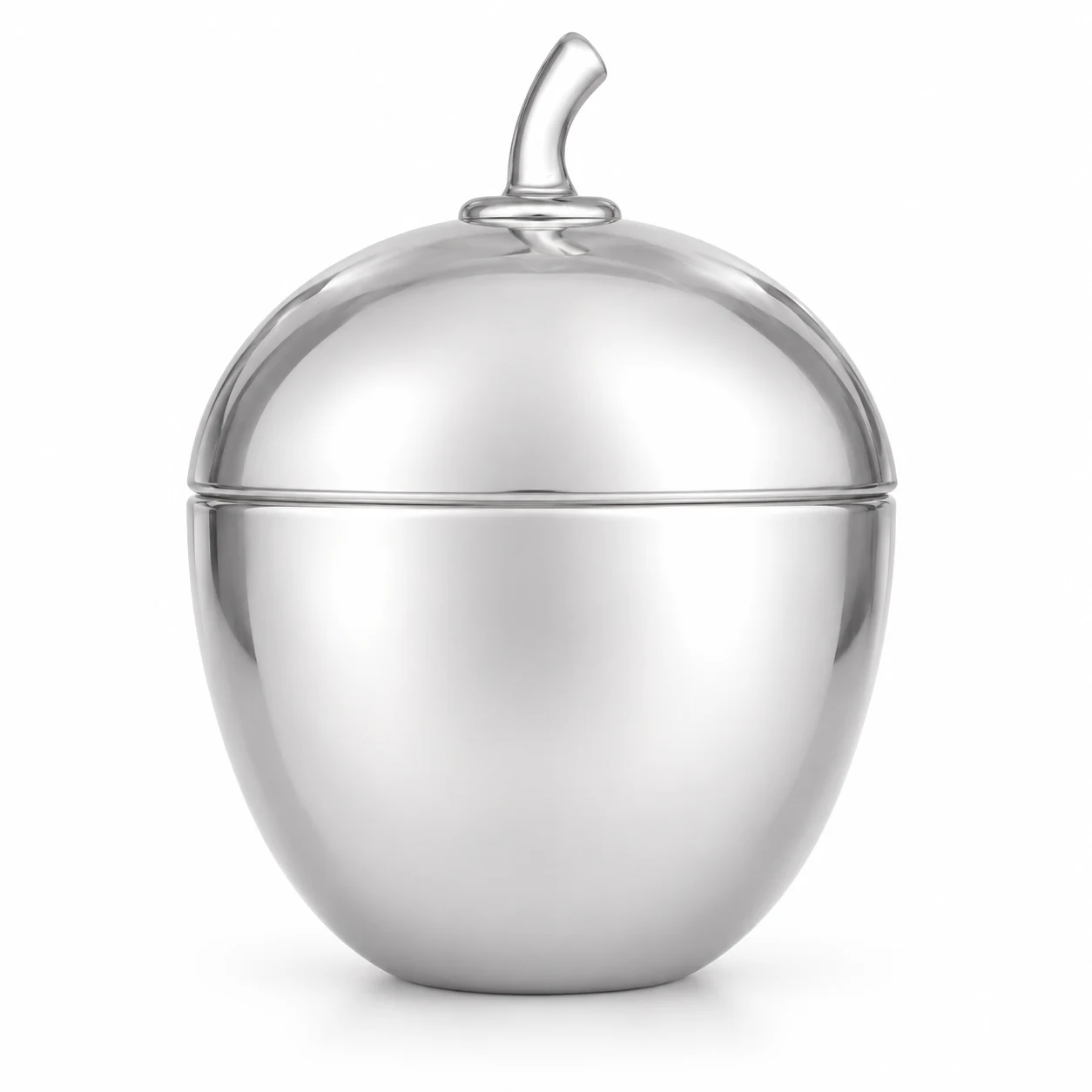 360ml Acorn-Shaped Glass Candle Jar with Lid - VSS-CJ-075 — silver