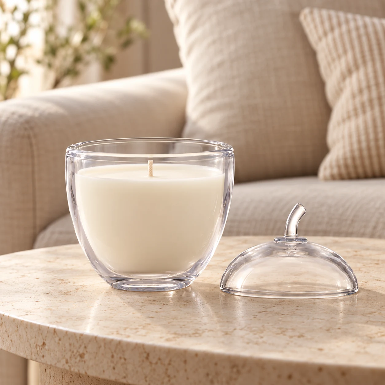 360ml Acorn-Shaped Glass Candle Jar with Lid - VSS-CJ-075 — lifestyle 01