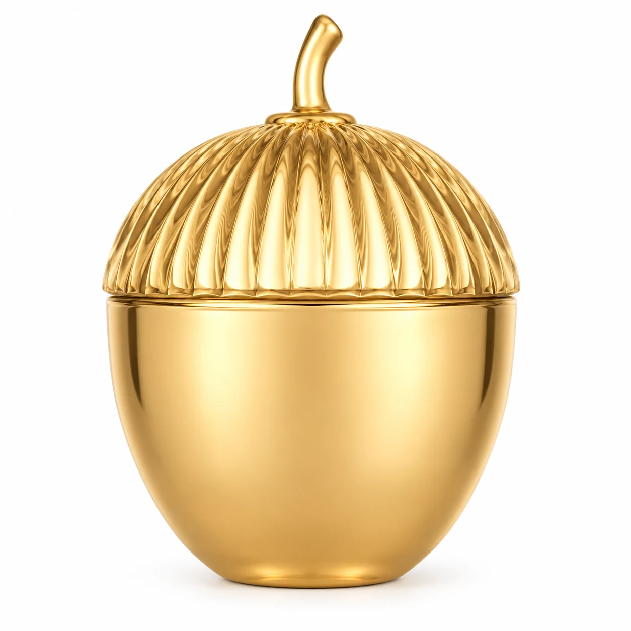 360ml Acorn-Shaped Glass Candle Jar with Lid - VSS-CJ-076 — gold