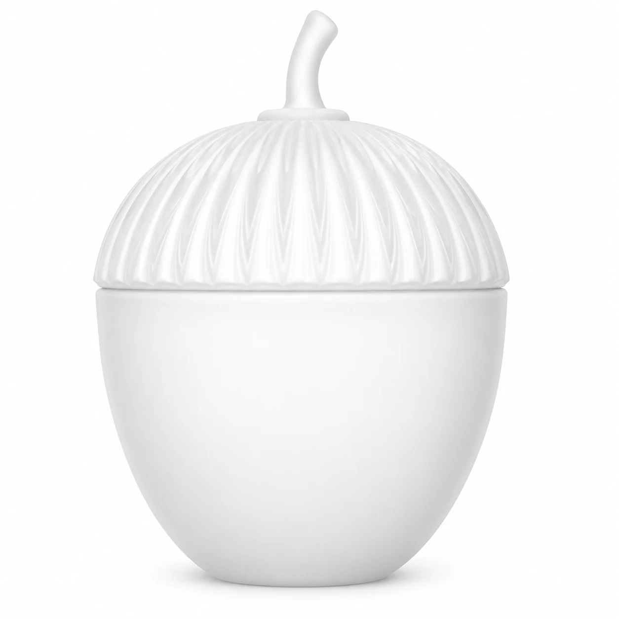 360ml Acorn-Shaped Glass Candle Jar with Lid - VSS-CJ-076 — white