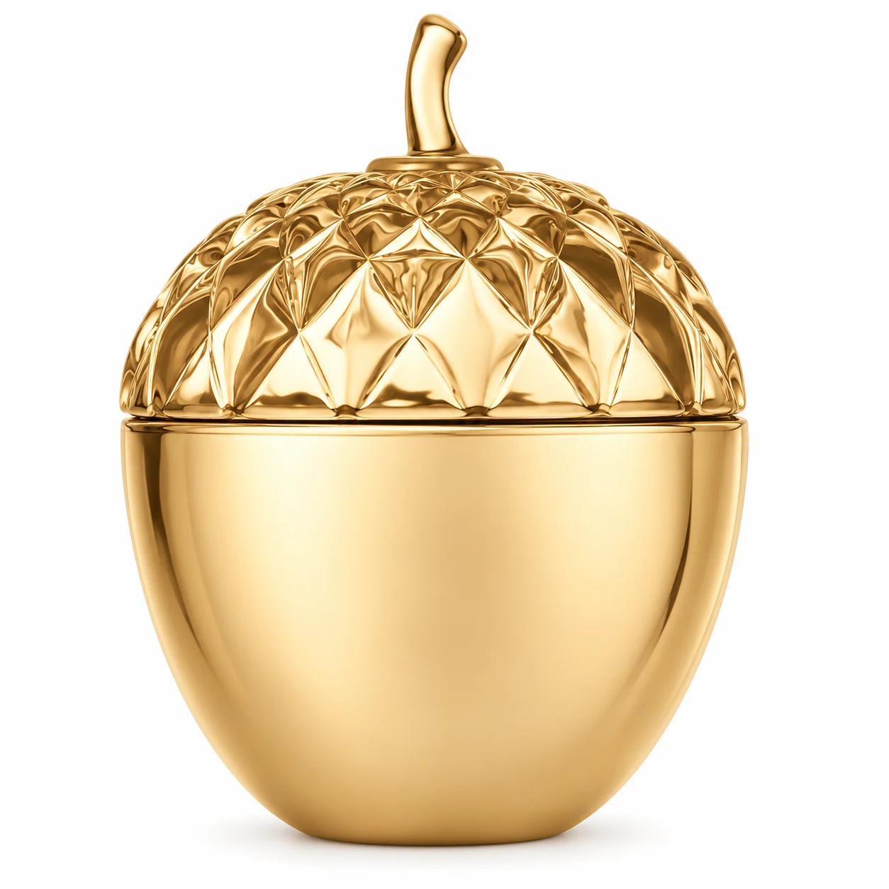 360ml Acorn-Shaped Glass Candle Jar with Lid - VSS-CJ-077 — gold