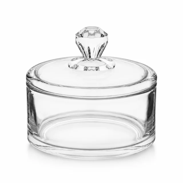 300ml Round Glass Candle Jar with Lid - VSS-CJ-085 — clear