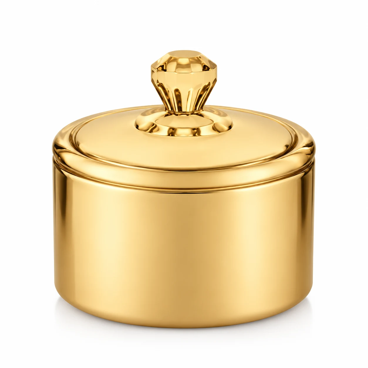 300ml Round Glass Candle Jar with Lid - VSS-CJ-085 — gold