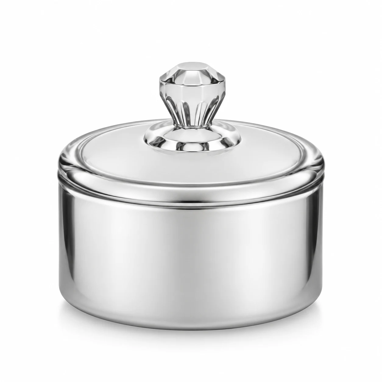 300ml Round Glass Candle Jar with Lid - VSS-CJ-085 — silver