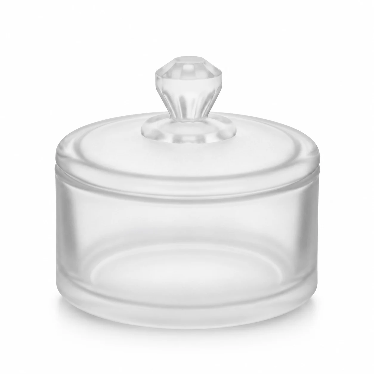 300ml Round Glass Candle Jar with Lid - VSS-CJ-085 — frosted