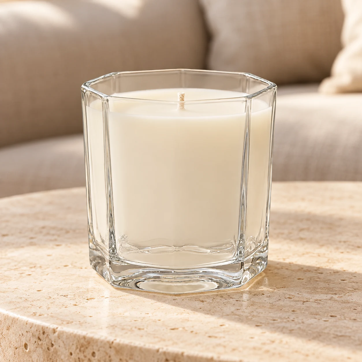500ml Octagonal Glass Candle Jar - VSS-CJ-090 — lifestyle 01