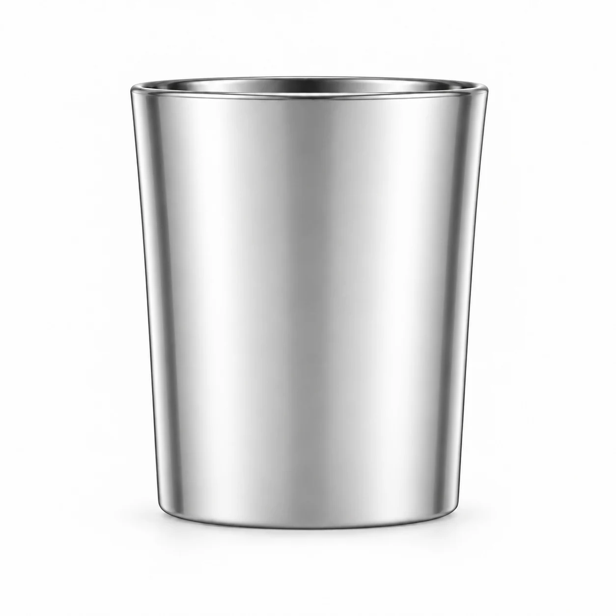 140ml Tapered Glass Candle Jar - VSS-CJ-212 — silver