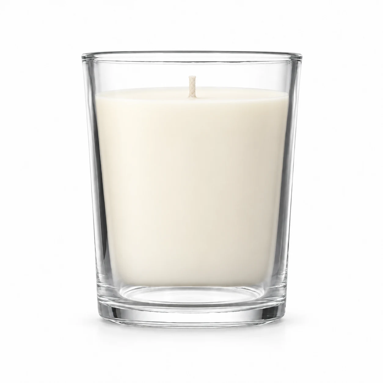 140ml Tapered Glass Candle Jar - VSS-CJ-212 — clear wax