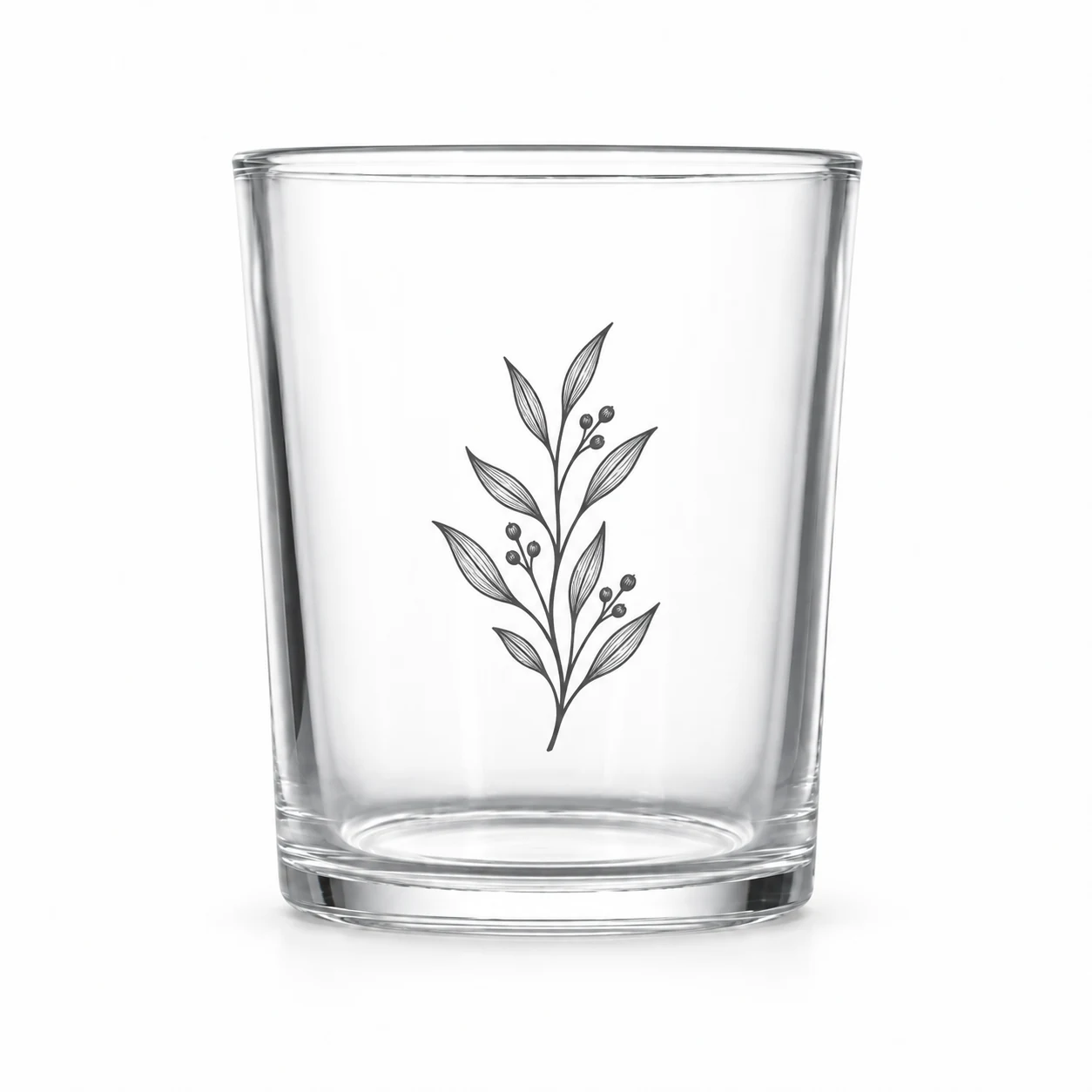 140ml Tapered Glass Candle Jar - VSS-CJ-212 — screen printing