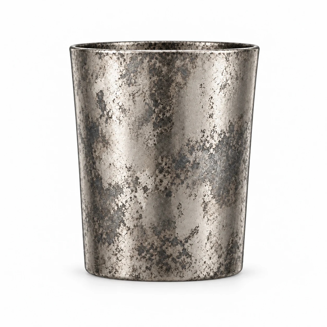 140ml Tapered Glass Candle Jar - VSS-CJ-212 — silver corroded