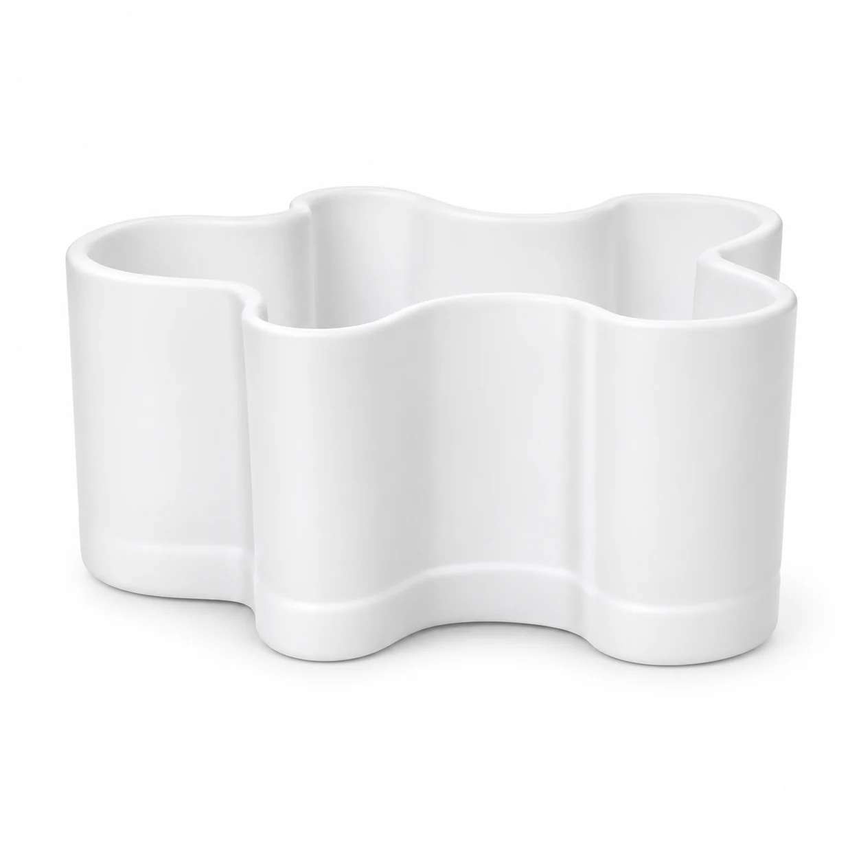 370ml Gingerbread Man Glass Candle Vessel — matte white