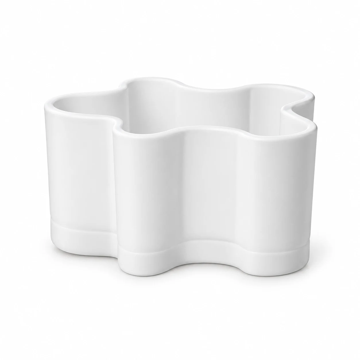 160ml Gingerbread Man Glass Candle Vessel — matte white