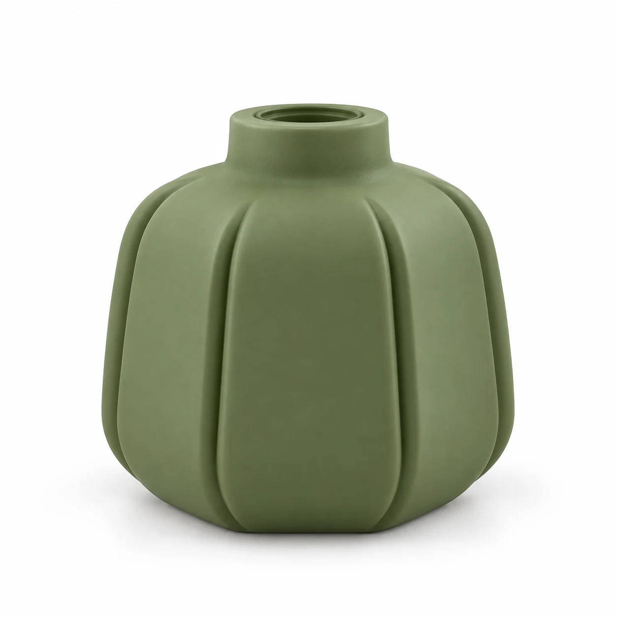 200ml Pumpkin Glass Reed Diffuser Bottle — opaque matte green