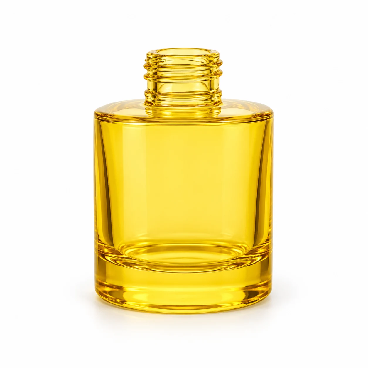 100ml Cylinder Glass Reed Diffuser Bottle — yellow exterior color