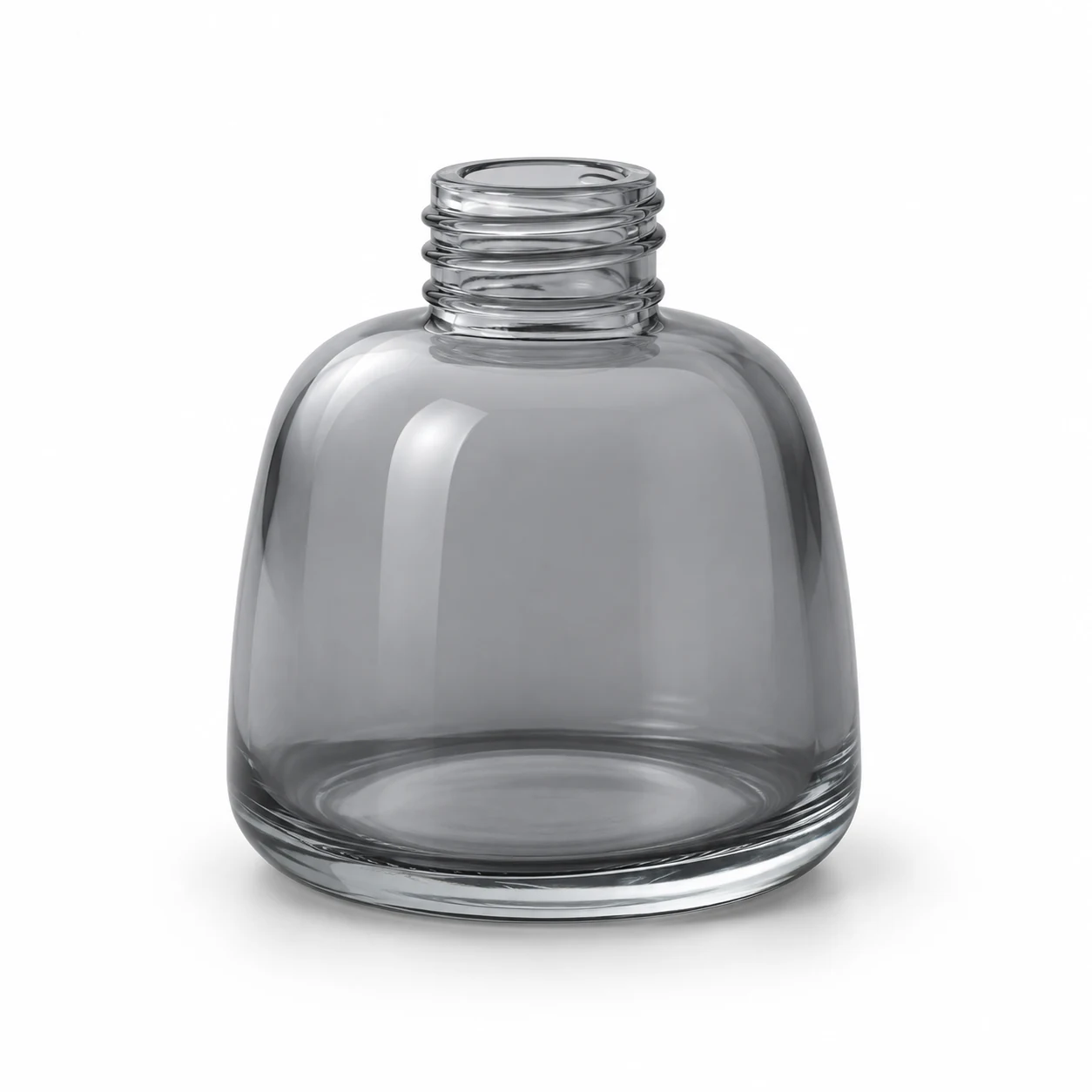 100ml Amber Rounded Shoulder Glass Reed Diffuser Bottle — semi-translucent grey