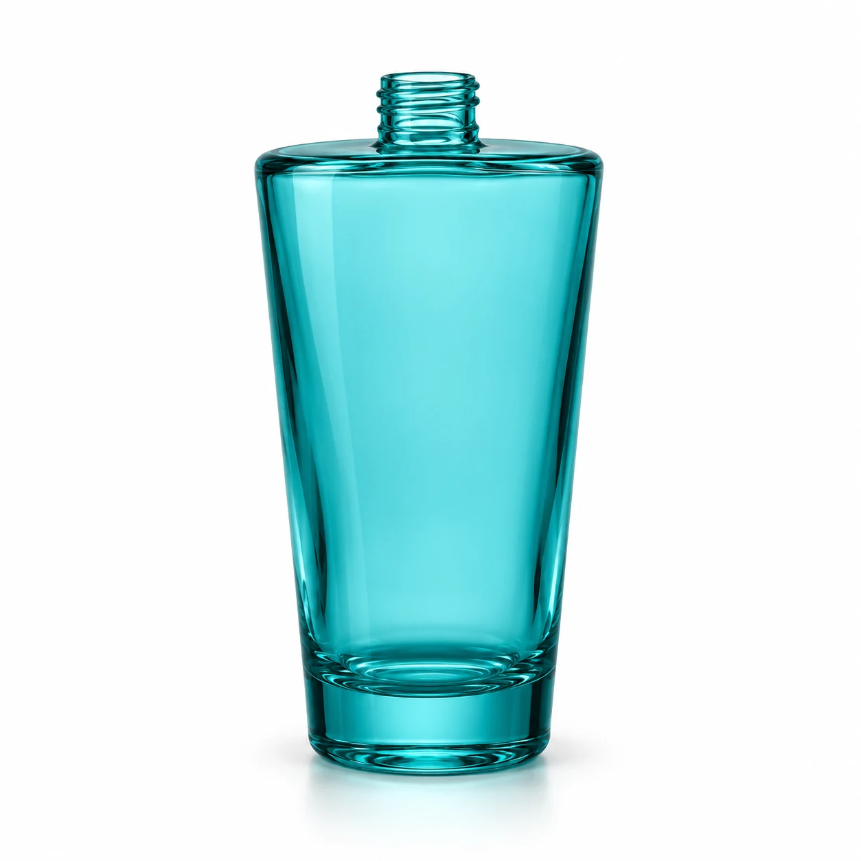 500ml Large Tapered Glass Reed Diffuser Bottle — cyan teal exterior color