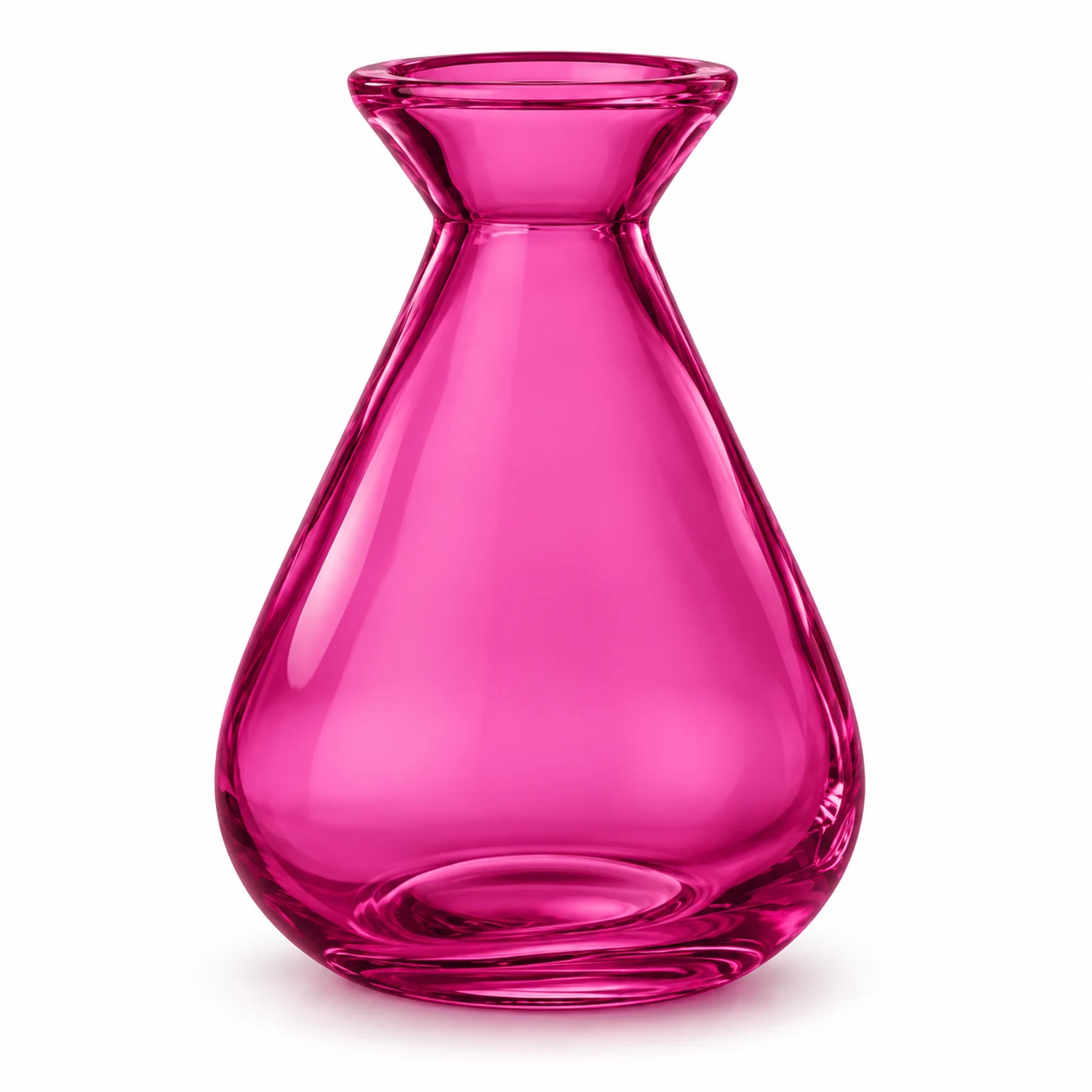 150ml Teardrop Glass Reed Diffuser Bottle — semi-translucent magenta